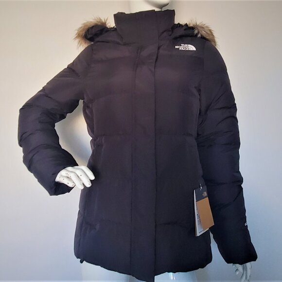 THE NORTH FACE WOMEN GOTHAM GOOSE DOWN PUFFER JACKET Black size M, XL - Picture 1 of 6